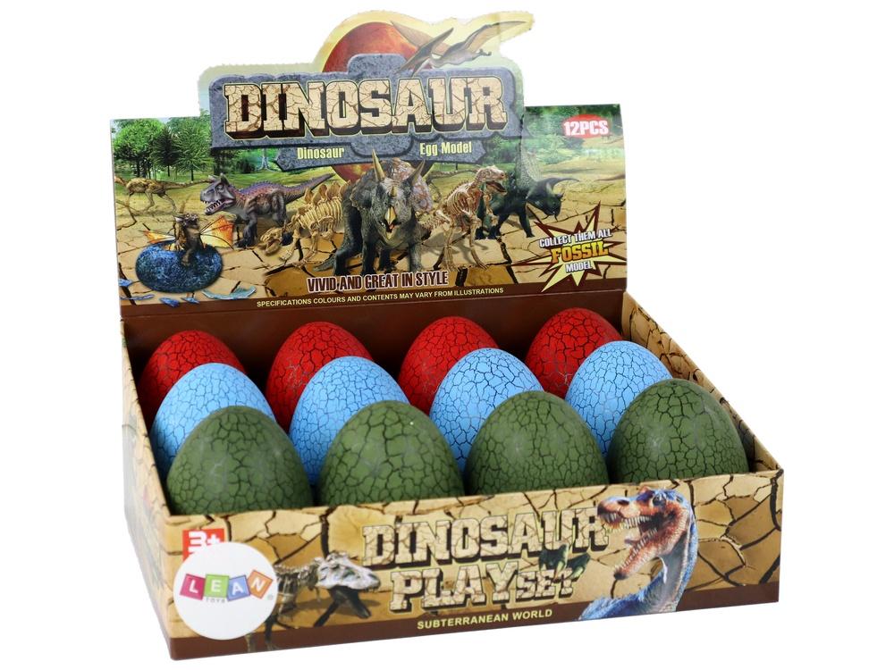 Overrask dinosauræg: 3 farver, 9 cm, saml og opdag!